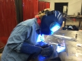 Me, MIG welding at the Frederick Community College-1